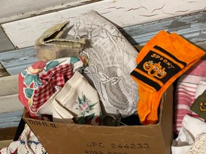 Variety of Aprons, Doilies, and Towels