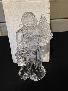 Lighted Church, Ceramic Holiday Teapot, Acrylic Treetop Santa