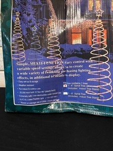 Flexible Tube Light Decorative 4 Spiral Christmas Tree