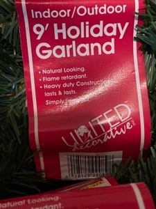 9 Holiday Garland IndoorOutdoor Lot of 7