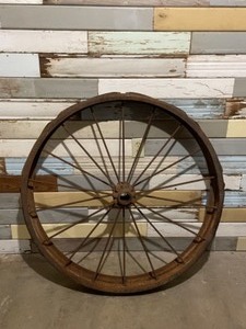 Vintage Cast Iron Wagon Wheel