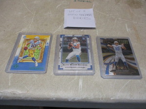 lot 17 image: Lot of 3 Justin Herbert rookie cards