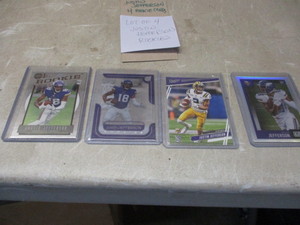 lot 18 image: Lot of 4 Justin Jefferson Vikings Rookie cards