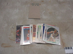 lot 23 image: Larry Bird lot of 30 Basketball cards