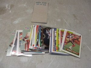 lot 26 image: Jerry Rice lot of 53 football cards