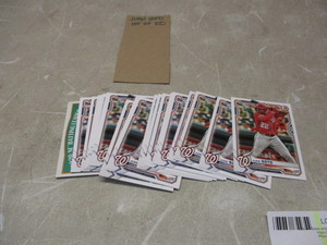 lot 37 image: Juan Soto lot of 20 baseball cards