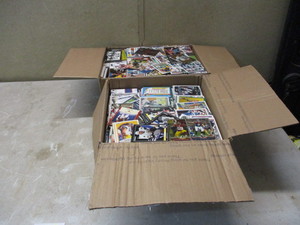 lot 38 image: Two big boxes of mixed sports cards