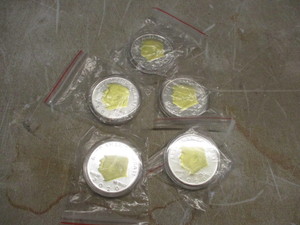 lot 47 image: (5) Commemorative Trump Coins