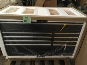 Husky 52 in. W 9-Drawer, Deep Tool Chest Mobile Workbench in Gloss Black Customer Returns See Pictures