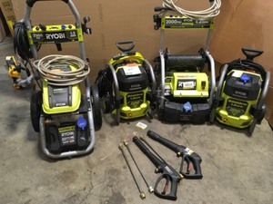 Lot of Ryobi Pressure Washer Various Models and Conditions See Pictures