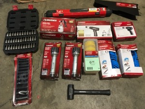 Lot of Assorted Husky Tools Various Models and Conditions See Pictures
