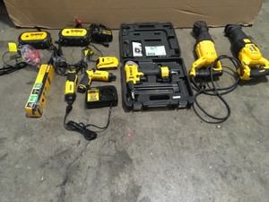 Lot of Assorted of Tools DeWALT Various Models and Conditions See Pictures