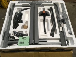 RIDGID 15 Amp 10 in. Table Saw with Folding Stand Open Box Customer Returns See Pictures