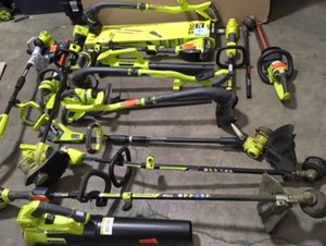 Lot of Assorted of Ryobi Lawn Care Various Models and Conditions See Pictures
