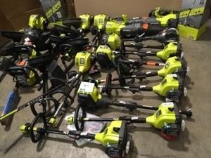 Lot of Assorted  Ryobi  Lawn Care Various Models and Conditions See Pictures