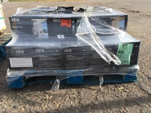 Lot of 30 Boxes of MSI Alaska Gray Natural Stocked Stone Customer Returns See Pictures
