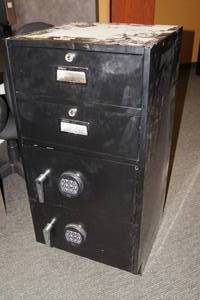 lot 15 image: Under Counter Cabinet with Built-in Combination Secured Lock Boxes - 39 Tall