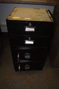 lot 13 image: Under Counter Cabinet with Built-in Combination Secured Lock Boxes - 39 Tall