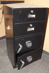 lot 11 image: Under Counter Cabinet with Built-in Combination Secured Lock Boxes - 39 Tall
