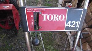 Toro 421 Snow Blower