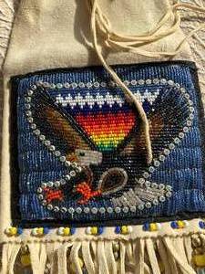 Eagle Pipe Bag with Hand BeadQuill Design