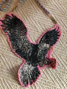 2 Eagle Beaded Necklaces