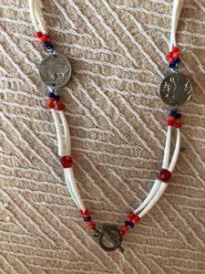 Shell, Bead & Buffalo Coin Necklace