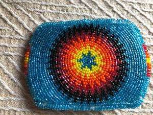Beaded Belt Buckle - Multi colored