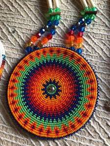 3 Large Beaded Necklaces