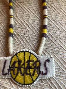Lakers Beaded Necklace