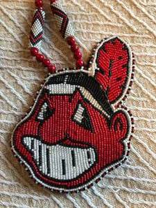 Cleveland Indians Beaded Necklace