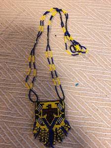 Hawk Beaded Necklace