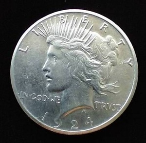 1924-S Peace Dollar