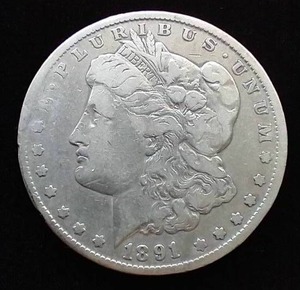 1891-CC Morgan Dollar