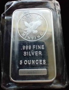 5 Oz. Silver Bar