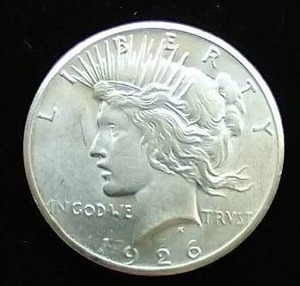 1926 Peace Dollar