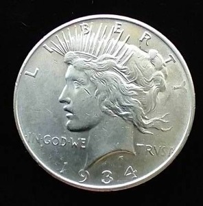1934-D Peace Dollar