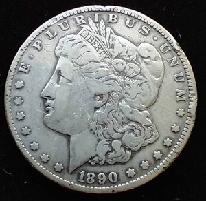 1890-CC Morgan Dollar