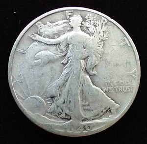 1940-S 90% Silver Walking Liberty Half Dollar