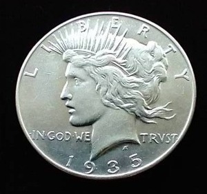 1935 Peace Dollar