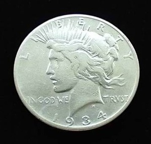 1934-S Peace Dollar