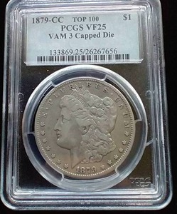1879-CC Morgan Dollar - Capped Die VF25