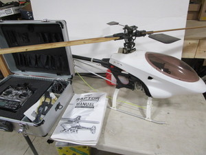 lot 406 image: Raptor radio controlled helicopter, a...