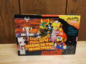 lot 16 image: Super Nintendo Game Super Mario RGP Legend Of The Seven Stars With Original Box