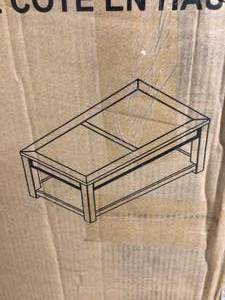 Ashley T732-1 Signature Design Gavelston Rectangular Cocktail Table in Black New Customer Returns See Pictures