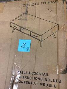 Calmoni T916-1 Rectangular Cocktail Table (Occasional Tables - Cocktail Tables) Customer Returns See Pictures&nbsp