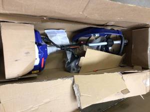 Badger 26 cc 2-Cycle 2-in-1 Gas Full Crank Straight Shaft Grass Trimmer with Brush Cutter Blade and Bonus Harness  USED Customer Returns See Pictures