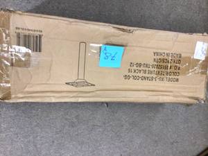 2 Flash Furniture 3 Standard Height Column W Welded Square Plate Customer Returns See Pictures