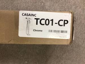 Classical Freestanding Bathtub Faucet with Hand Shower Hand in Chrome Customer Returns See Pictures