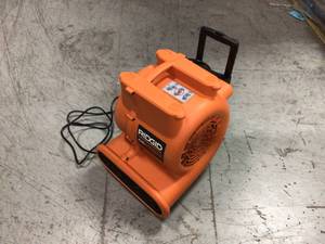 1625 CFM Blower Fan Air Mover with Handle and Wheels by RIDGID Customer Returns See Pictures